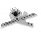 SCALA Univ.-Winkelmesser 200mm parallaxefrei 4x 90°, mit Lupe und FE, Abl.5´