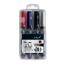 Pica Permanentmarker-Set 1 - 4mm, sort. Farben + Instant-White
