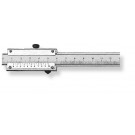 SCALA Streichmaß Modellbauer 100mm Aluminium Nonius 1/10 mm