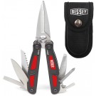 BESSEY Multifunktionswerkzeug mit großer Schere, inkl. Gürteltasche
Gesamtlänge offen 175 mm/Gesamtlänge geschl. 100 mm/Schnittlänge 55 mm
