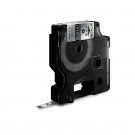 DYMO Rhino Band IND, Vinyl, 9mm x 5,5m, weiß auf schwarz
