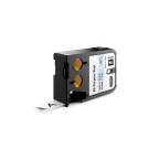 DYMO XTL Schriftband, Vinyl, permanent haftend, endlos 19mm x 7m, schwarz auf transparent