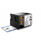 DYMO XTL Vorkonfektionierter Heißschrumpfschlauch, selbstlam., 25 Stück auf Trägerband 54mm x 47mm, schwarz auf weiß (XTL500)