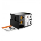 DYMO XTL Sicherheitsetikett, Vinyl, 70 Stück auf Trägerband 51mm x 102mm, schwarz auf weiß mit orangenen Kopf (XTL500)