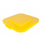 RUBBERMAID Deckel mit Schnappverschluss für Brute Container Eckig, Farbe Gelb
