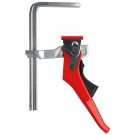 BESSEY Ganzstahl-Tischzwinge mit Hebelgriff GTRH16S6H zum Fixieren von Führungsschienen
Spannweite 160 mm/Ausladung 60 mm