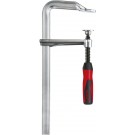 BESSEY Ganzstahl-Schraubwzinge GZ12-2K mit 2K-Griff
Spannweite 120 mm/Ausladung 60 mm/Schiene 15x6 mm