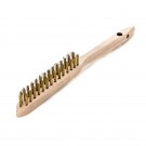 LESSMANN Handbürste mit Holzkörper 2-Reihig MES Messingdraht gewellt 0,25
Länge 290 mm/Besatz 140 mm/Höhe 25 mm Loch ø 10 mm