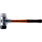 HALDER SIMPLEX-Schonhammer 
mit Aluminiumgehäuse und Holzstiel,
Ø 60,
Gummikomposition / Superplastik