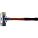 HALDER SIMPLEX-Schonhammer
 mit Aluminiumgehäuse und Holzstiel,
 Ø 30,
 TPE-mid / Nylon