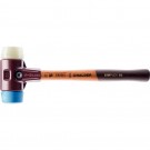 HALDER SIMPLEX-Schonhammer 
mit Stahlgussgehäuse und Holzstiel, 
Ø 30,
 TPE-soft / Nylon