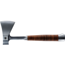 HALDER Handbeil mit Ledergriff,
inkl. Ledergürteltasche als Schneidenschutz
Länge 370 mm / Schneidenlänge 90 mm