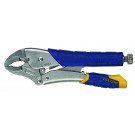 IRWIN Gripzangen mit gebogenen Backen und Drahtschneider Fast Release - 10WR 10”/ 250mm - Cap. 48mm