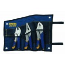 IRWIN Gripzangen - Sätze 3 Stck. Fast Release - (10WR, 9LN, 7R) Rolltasche
