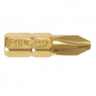 IRWIN Phillips - Bits, Titan beschichtet Phillips Ph2 TiN - 1/4”/25mm - 2 Stck.   1 Pkg. = 2 Stk.