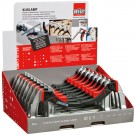 BESSEY Hightech-Hebelzwinge KliKlamp Theken-Display KLI-D
besteht aus: 2xKLI12, 4xKLI16, 6xKLI20, 4xKLI25