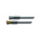 Miniatur-Pinselbürsten mit 
3,0 mm Schaft, Drm 5 mm,
MES gew. 0,10 mm