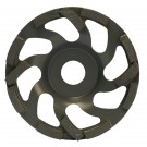 DIAM DIAMANTSCHLEIFTELLER Ø100/22.23 BETON - EPOXID "L" Schräge Segmente H 5.5 mm Trockenschleifen