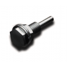 LESSMANN Einspannschaft für Rund- und Flächenbürsten Drm 6 x 50 mm lang Gew. M 12 links Schaft und Gewinde auf einer Seite
