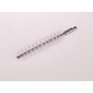 LESSMANN Rohrbürsten IBG stumpfe Spitze 115 x 80 mm zylindrisch Drm 12 mm PA 6.6 transparent glatt 0.35 mm Gew. M6 außen Drehdraht verzinkt 2.5 mm