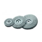 Einscheibenbürsten Stahldraht rostfrei ROF gewellt 0,20 mm