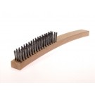 LESSMANN Handbürste Exportmodell mit Holzkörper 4x17-Reihig STA Stahldrat glatt 0,35
Länge 300 mm/Breite 30 mm/Besatz 130 mm/Höhe 25 mm