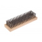 LESSMANN Handbürsten gerade 185x57 mm 6x18/ 19 rhg. Stahldraht STA glatt 0,40 mm hoch 45 mm
