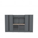 Semloc WorkSpace Kombi-Werkstatteinrichtung mit Holz-Arbeitsplatte 3180x495x2000 mm